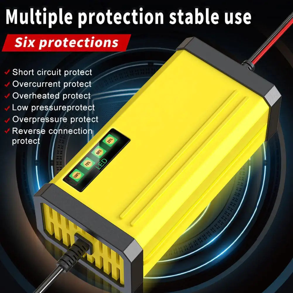 12V 2A Car Battery Charger Fast Charging Wet Dry-Lead Acid Battery LED Display Motorcycle Truck Battery Charger Peaceful Pleasures Health and Wellness