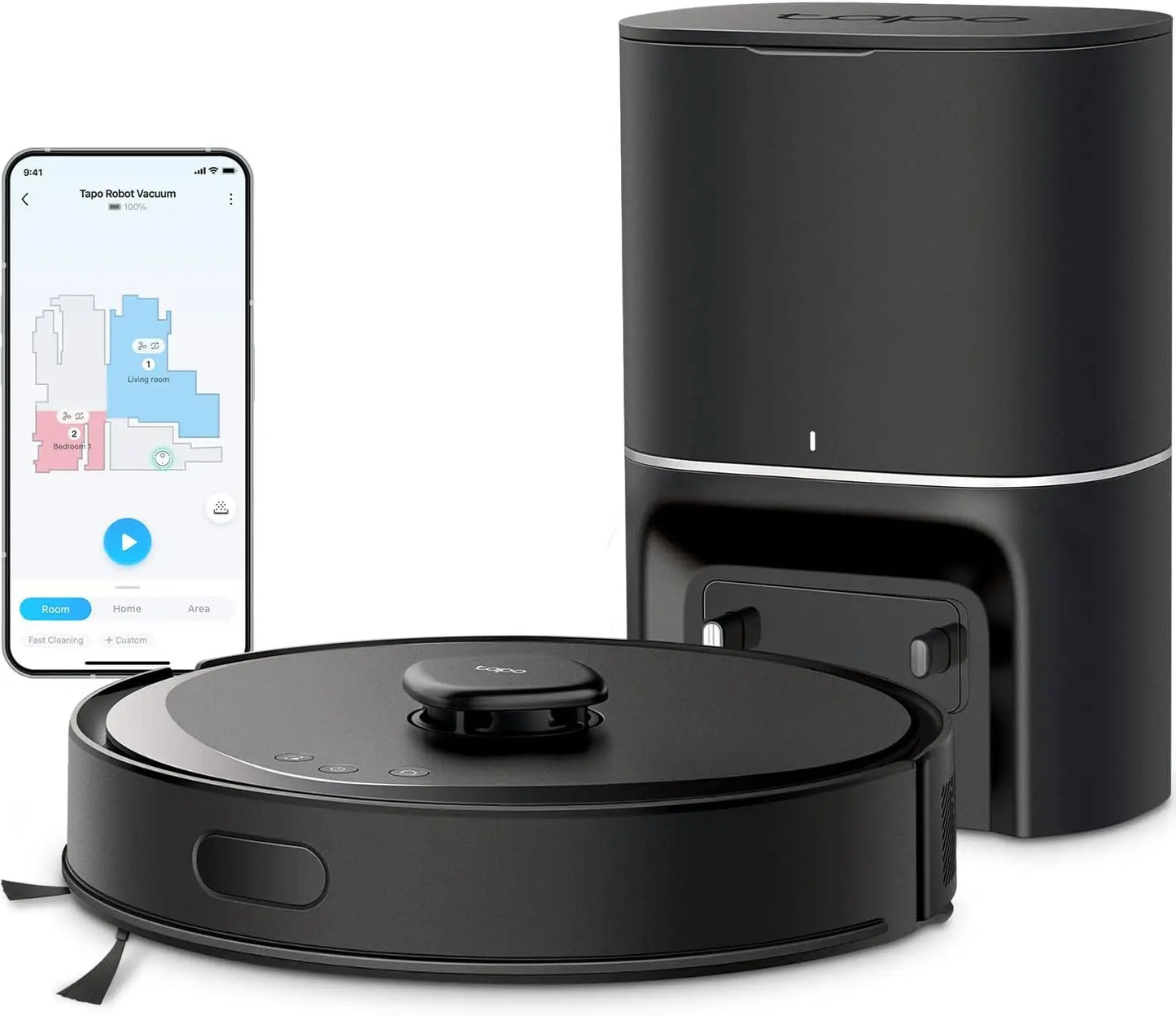 Smart Robot Vacuum & Mop – Self-Emptying, 5300Pa, Alexa & Google Peaceful Pleasures Health and Wellness United States
