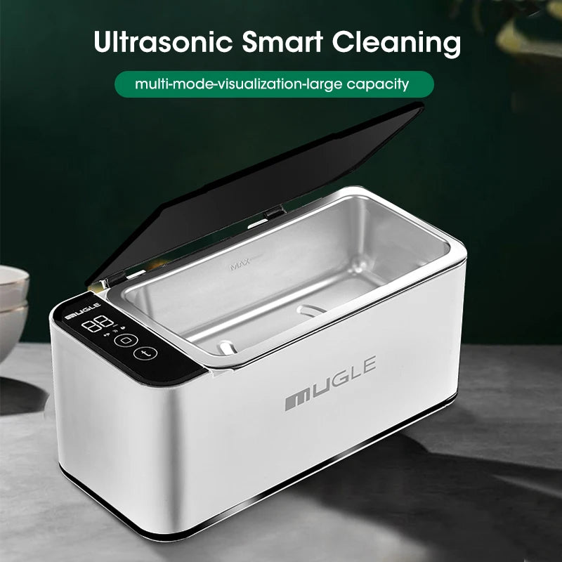 500ML Multifunctional High Frequency Ultrasonic Cleaning Machine Deep Clean for Glasses Jewelry Watch Household Home Essential Peaceful Pleasures Health and Wellness
