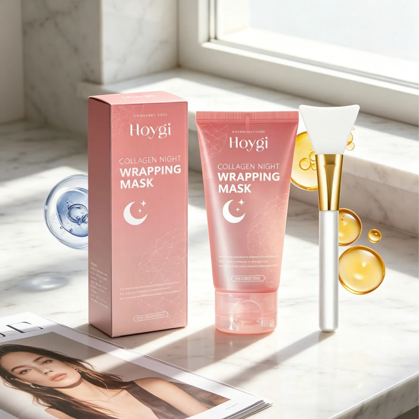 Hoygi Collagen Night Peel Mask – Firm, Brighten & Shrink Pores