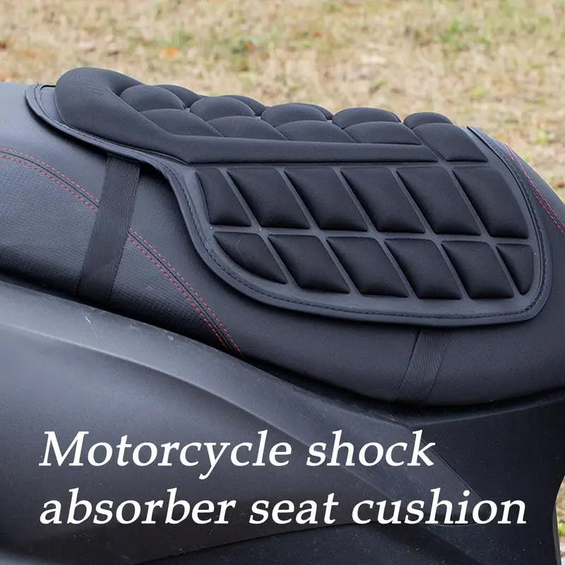 new Motorcycle 3D EVA Comfort Seat Cushion Universal Air Motorbike Cover Sunscreen Shock Absorption Motorbike Seat Pad Peaceful Pleasures Health and Wellness