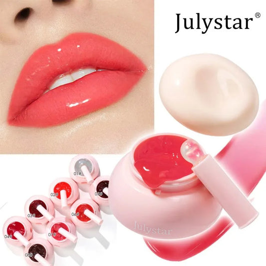 Tinted Lip & Cheek Jelly Balm | Moisturizing Mirror Gloss Tinted Lip Jelly Balm Peaceful Pleasures Health and Wellness