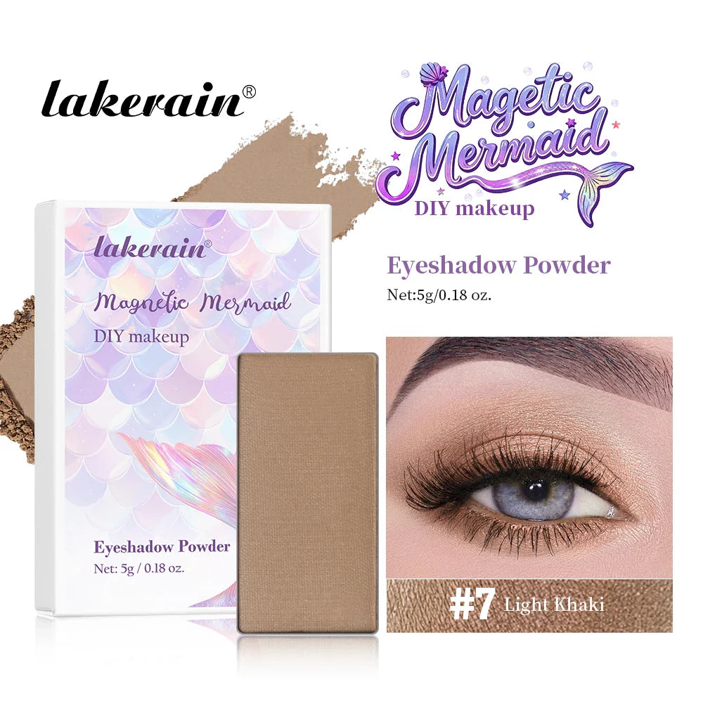 Lakerain Magnetic Mermaid DIY Eyeshadow Palette – 16 Shades