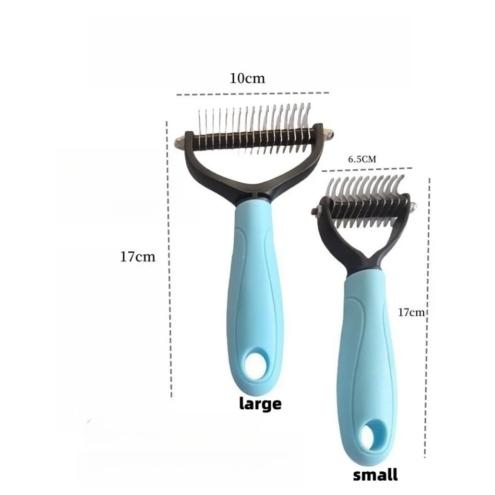 Pet Dematting Comb | Dog & Cat Grooming Brush All Coat Types