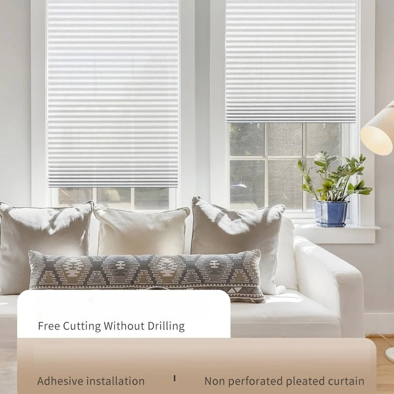 Self-Adhesive Pleated Window Blinds | Cordless No-Drill Shades