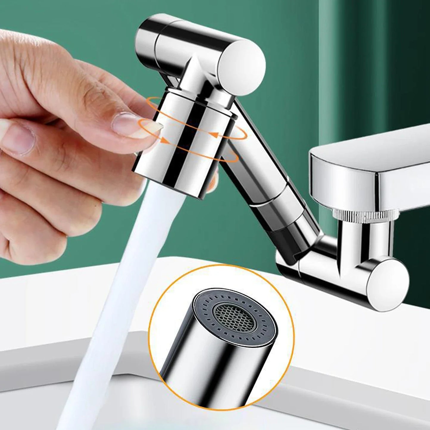 1440° Swivel Robotic Arm Faucet Aerator Kitchen Extender