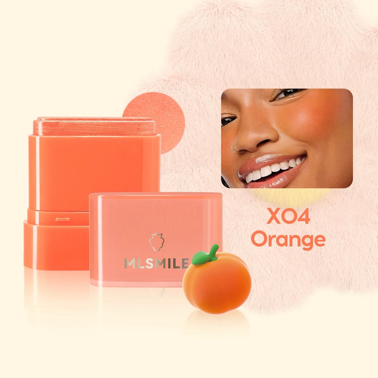 MLSMILE 2-in-1 Cream Blush Stick – Lip, Cheek & Highlight