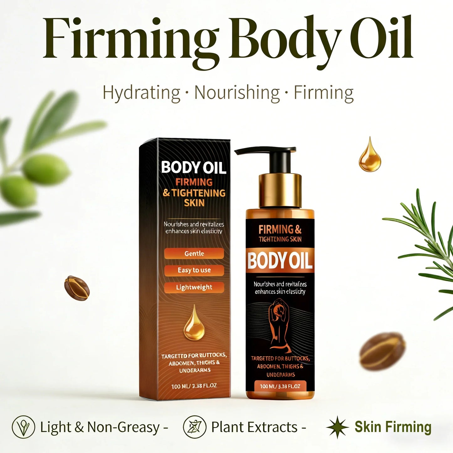 OceAura Firming Body Oil – Tighten, Lift & Nourish Skin 100ml
