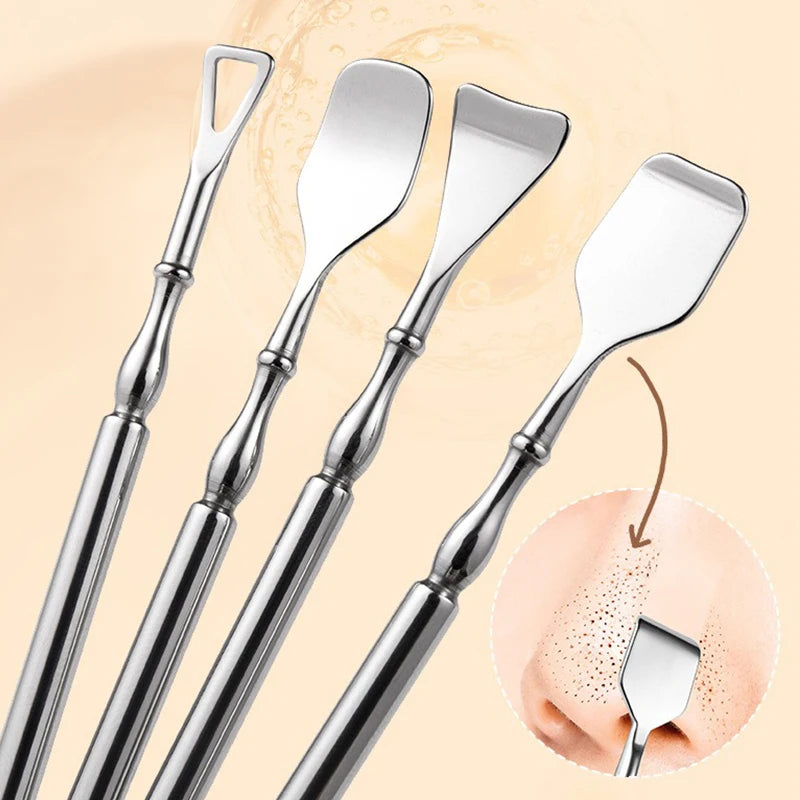 Stainless Steel Double-Head Blackhead Extractor Tool