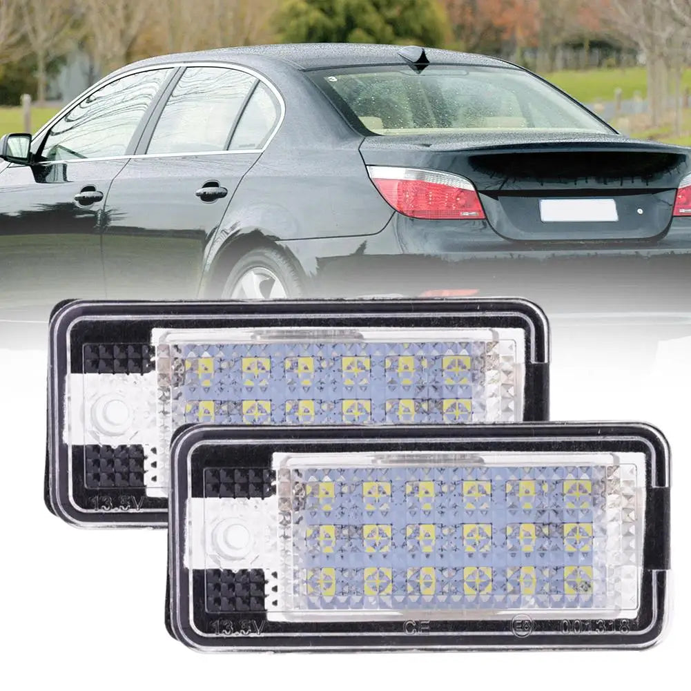 Audi LED License Plate Lights 2pcs Error Free – A3 A4 A6 Q7 S4