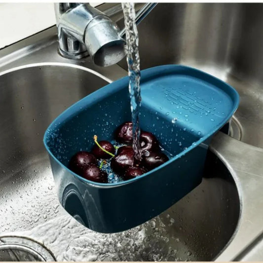 1pc-2pcs Collapsible Colander Kitchen Accessories Extendable Strainer Fruits Vegetables Noodle Drain Basket Drainer Over Sink Peaceful Pleasures Health and Wellness