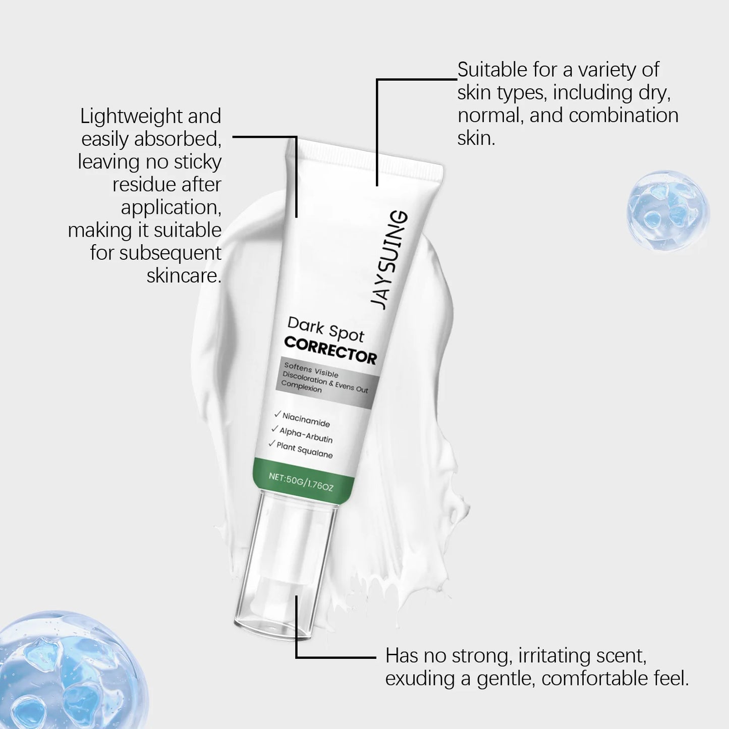 Niacinamide Arbutin Face Essence Cream Brighten Skin Even Face Tone Fade Dark Spots Repair Dull Skin Fast Absorb Skin Care Serum Peaceful Pleasures Health and Wellness