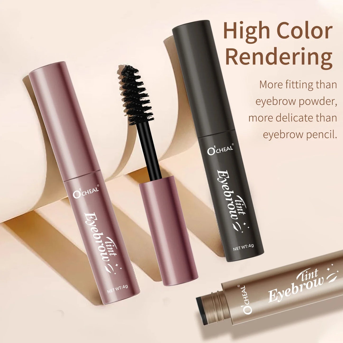O'Cheal Eyebrow Gel – 4 Colors, Waterproof & Long-Lasting