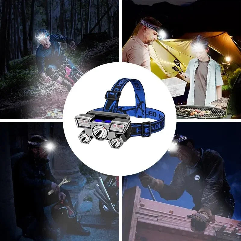 Rechargeable LED Headlamp | Camping, Fishing & Hiking