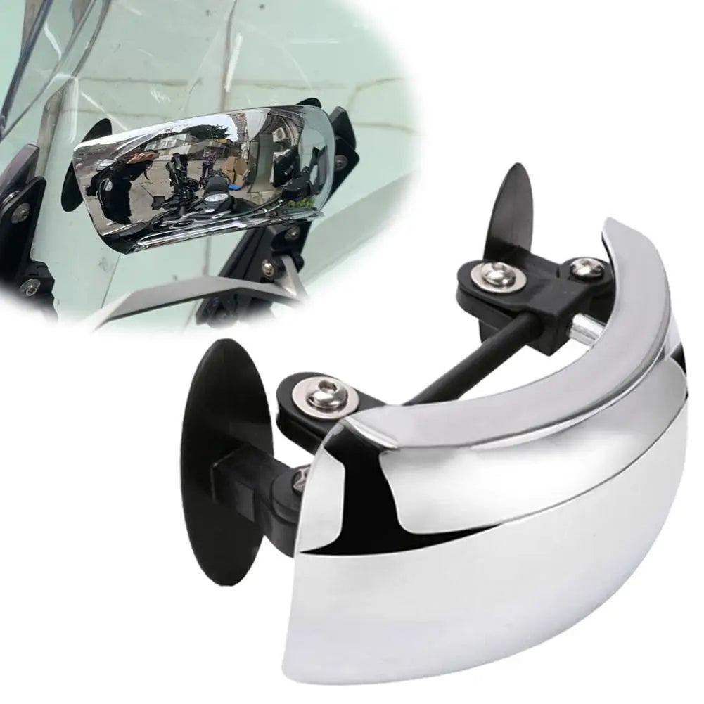 180° Motorcycle Windshield Wide Angle Blind Spot Mirror Motorcycle Rearview Mirror Peaceful Pleasures Health and Wellness