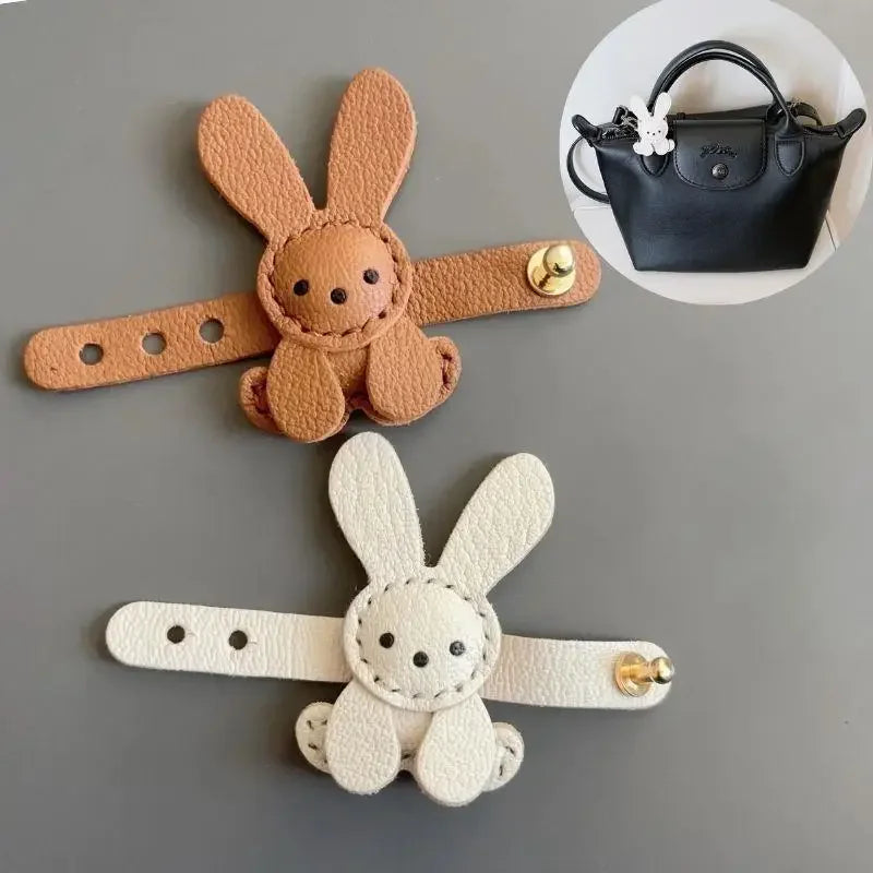 New Little White Rabbit Bags Charm Cute White Pendant Bag Decoration Accessory Handmade Adjustable Cute Bunny Bags Pendant Decor Peaceful Pleasures Health and Wellness