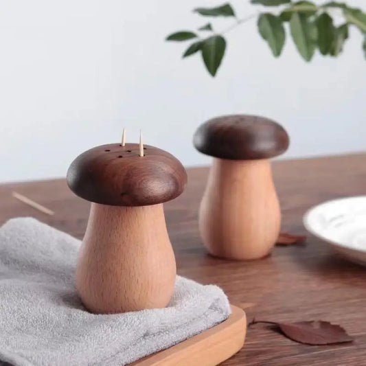 Retro Mushroom Toothpick Holder Home Decoration Exquisite Lovely Peaceful Pleasures Health and Wellness