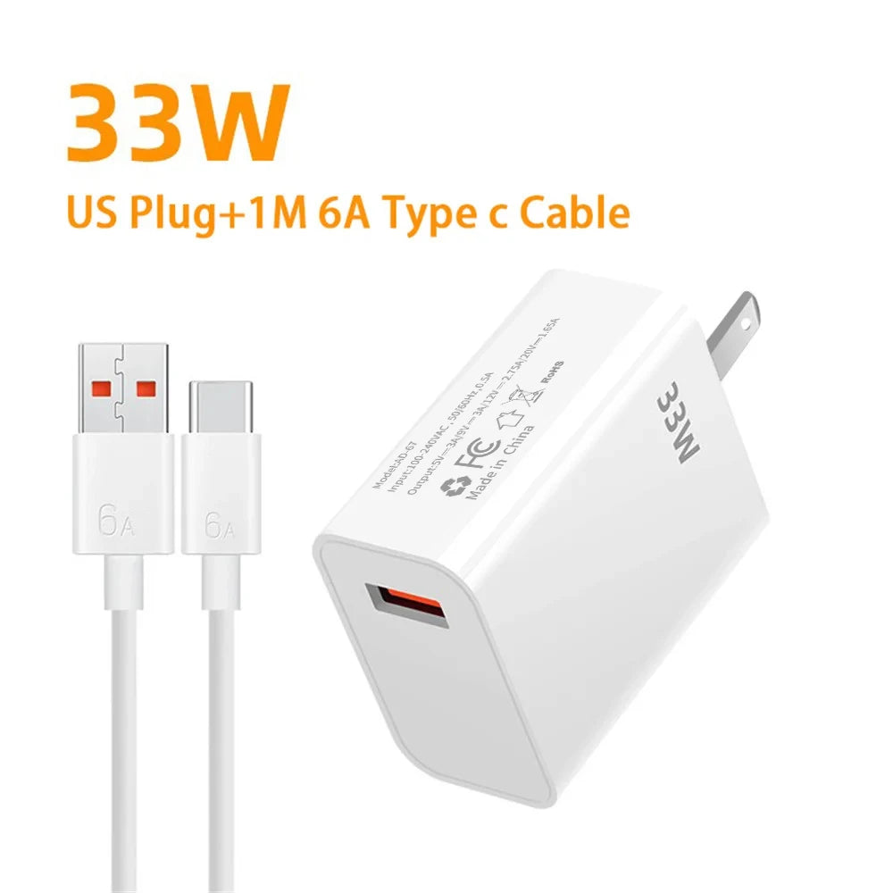 33W USB Fast Charger QC3.0 Turbo Adapter – iPhone & Android