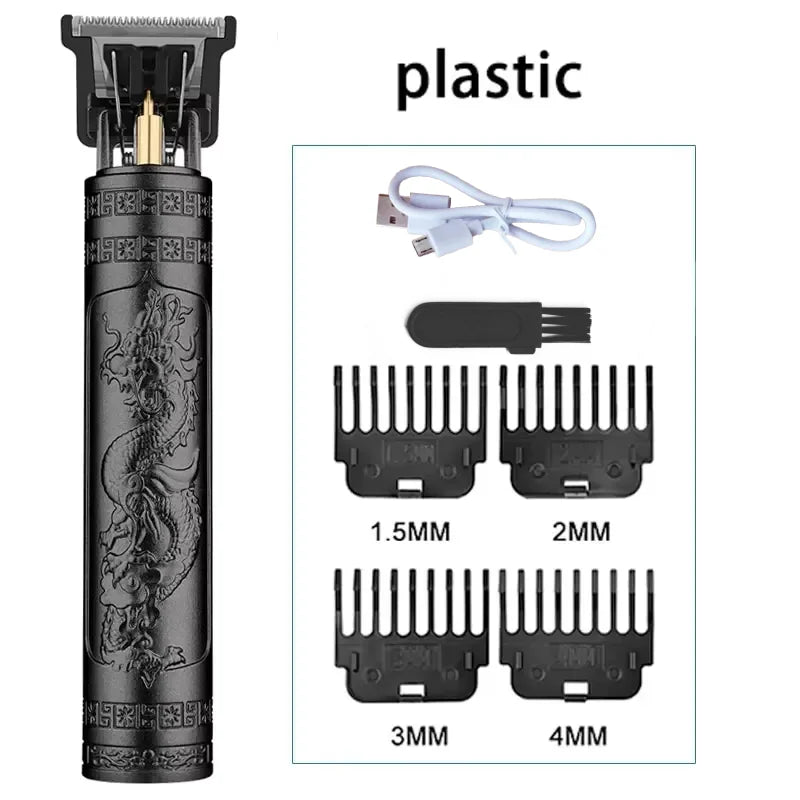 T9 Rechargeable Hair Clipper & Trimmer for Men – 4 Guide Combs