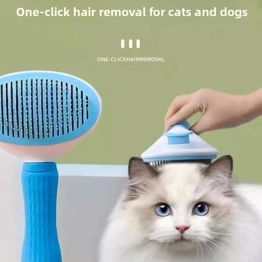 Pet Cleaning Tool Adjustable Needle Comb for Cats Dogs Universal Hair Removal and Anti Slip Handle Cat and Dog Specific Product Peaceful Pleasures Health and Wellness