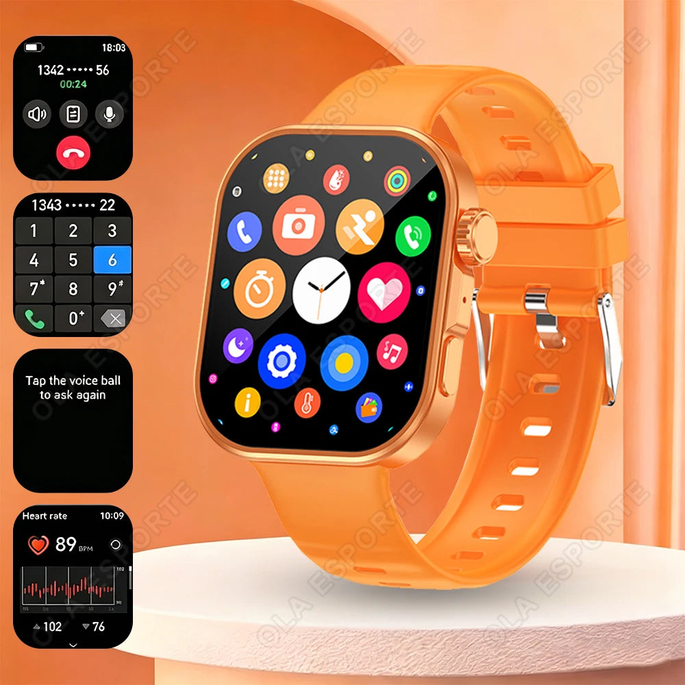 HW12 Smartwatch 2.01" HD Bluetooth Call & Fitness Tracker