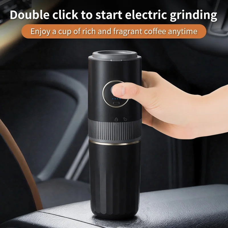 Portable Electric Coffee Bean Grinder & Drip Coffee Maker
