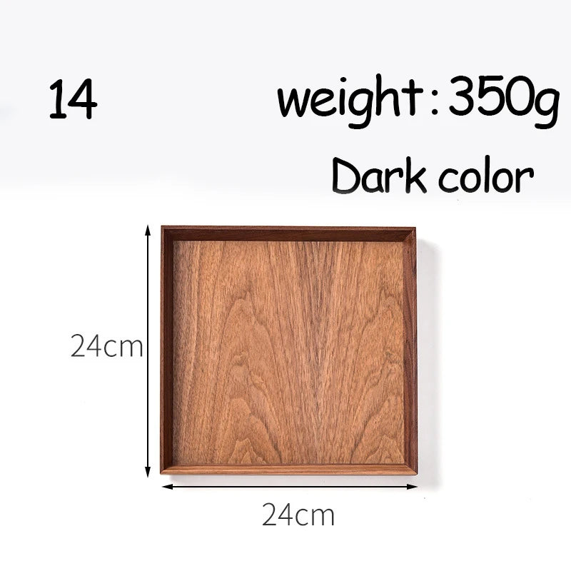 Oval Serving Trays Tableware Dessert Tea Saucer Coasters Coffee Coasters Wooden Plate Storage Food Display Home Hotel Decor Peaceful Pleasures Health and Wellness 14