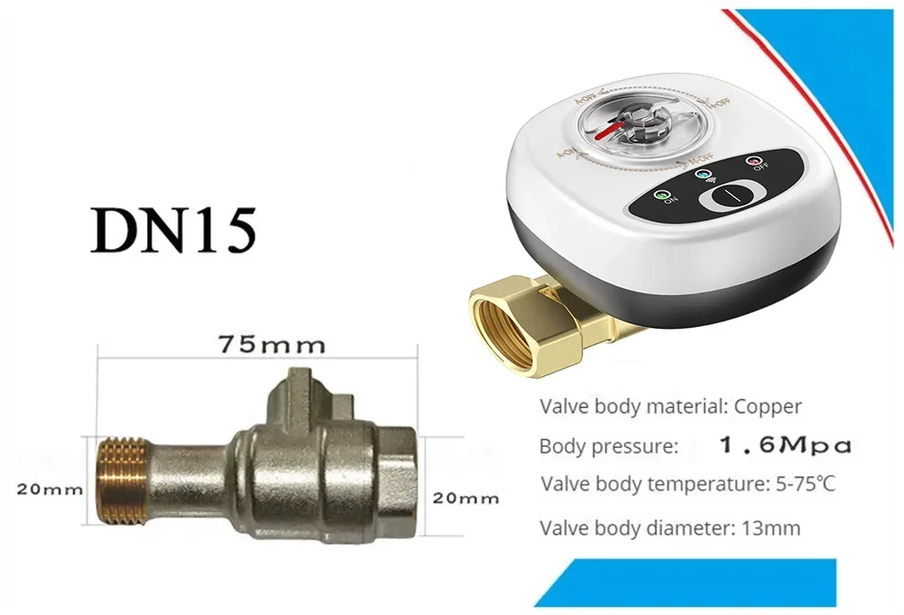 WiFi Smart Water Valve – Voice, App & Timer Control Peaceful Pleasures Health and Wellness EU DN15 Manual