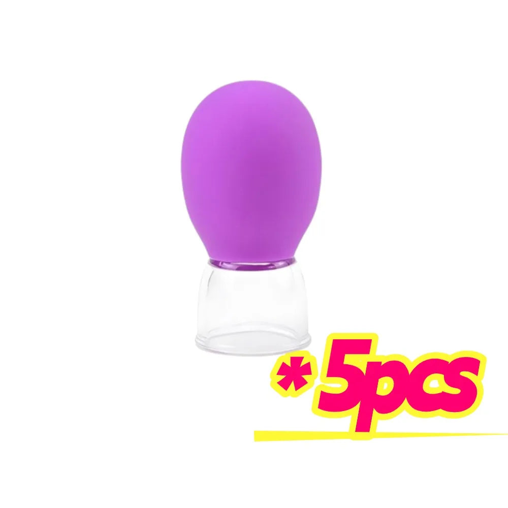 SADOER Silicone Facial Cupping Massager – Anti-Wrinkle Vacuum Cup