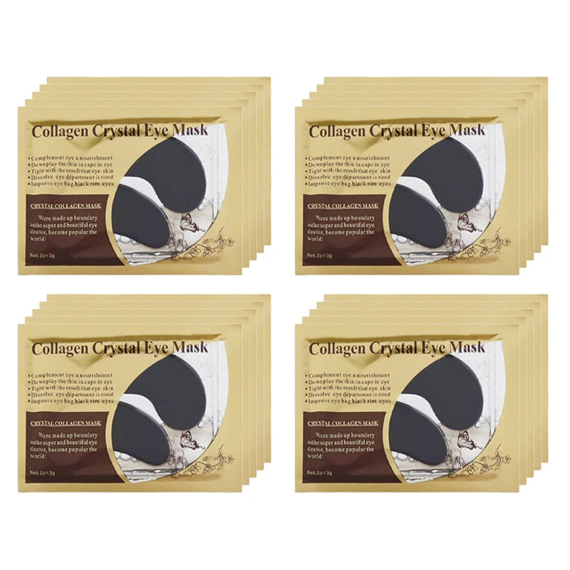 BIOAOUA Gold Collagen Eye Masks 20 Pairs – Dark Circle Patches