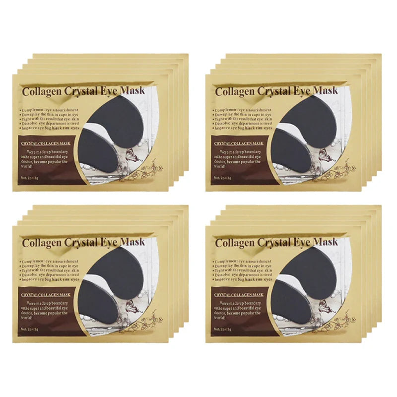 BIOAOUA Gold Collagen Eye Masks – 20 Pairs Anti-Dark Circle