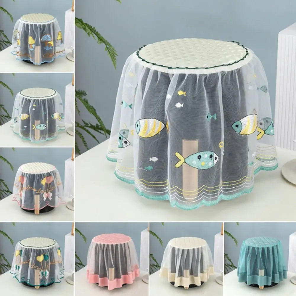 Lace Air Fryer Dust Cover | Pastoral Style Appliance Protector