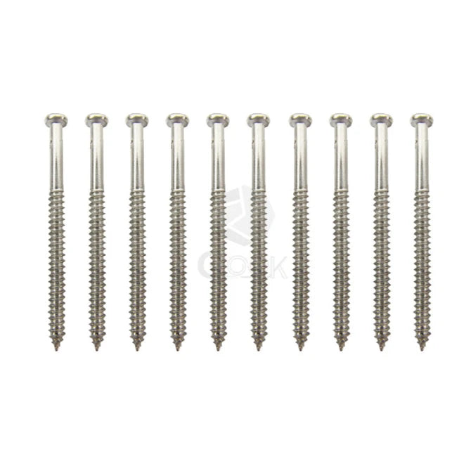 Electric Guitar Pickup Screws Mushroom Head 2 6 37-Silver 10