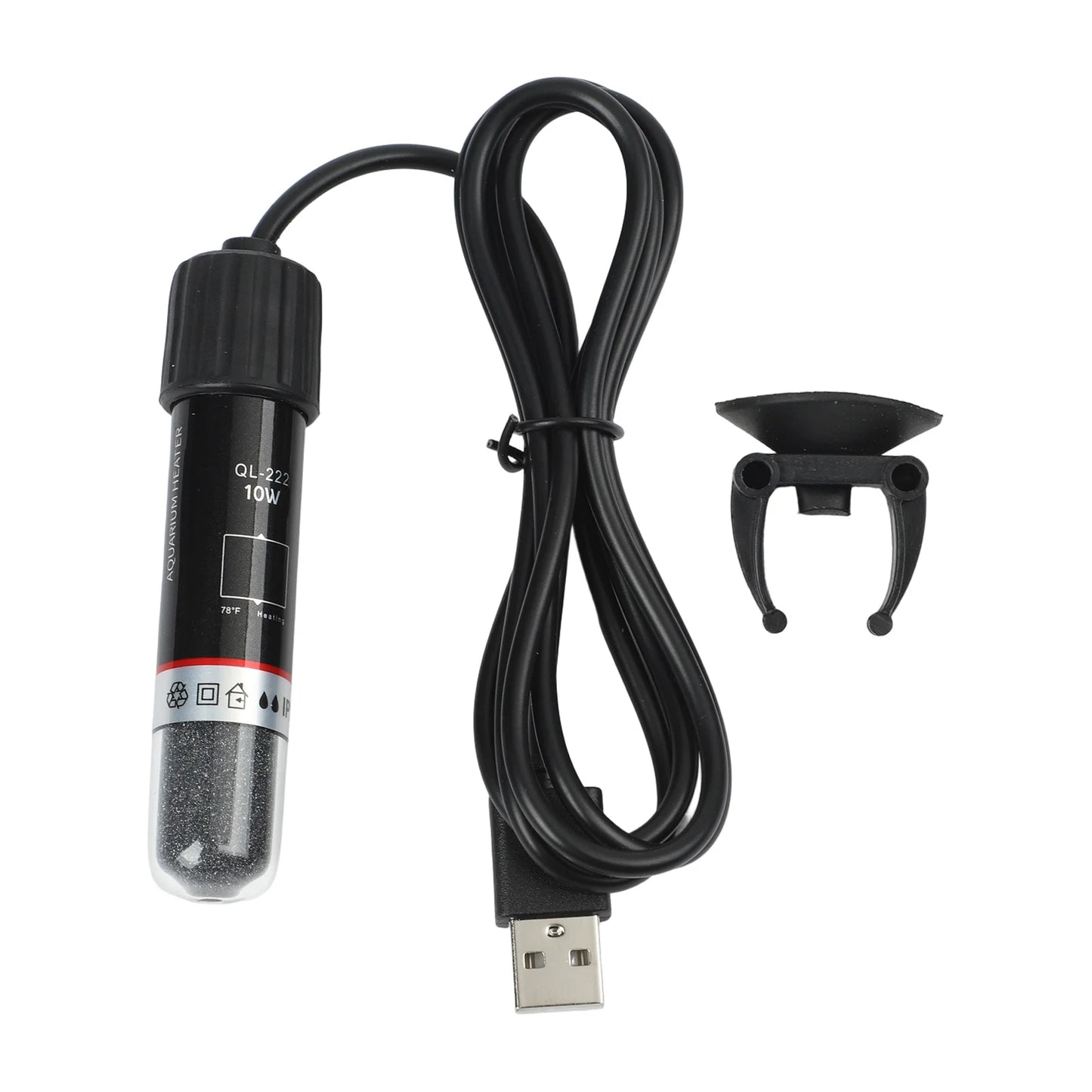 10W USB Aquarium Heater Low Voltage Operation Auto Temperature
