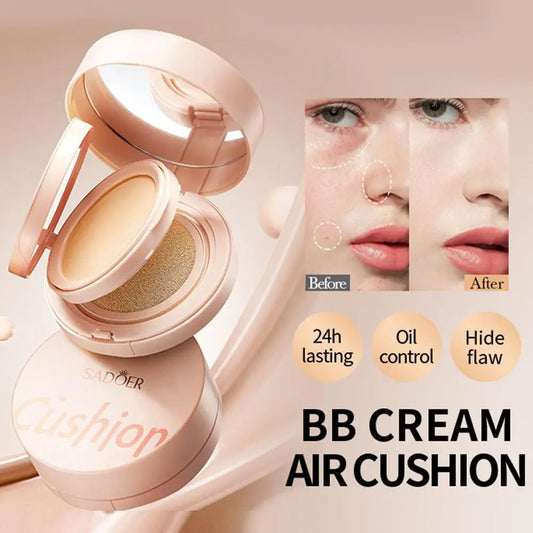 2-In-1 Matte Silky Moisturizing Foundation 24h Long Lasting Oil-control Air Cushion BB Cream Cushion Foundation Peaceful Pleasures Health and Wellness