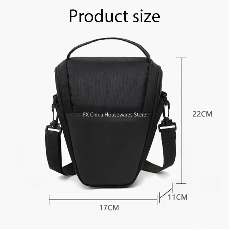 Waterproof Triangle DSLR Camera Bag - Nylon Shoulder Pouch for Canon Nikon - Compact Outdoor Photography Gear Peaceful Pleasures Health and Wellness