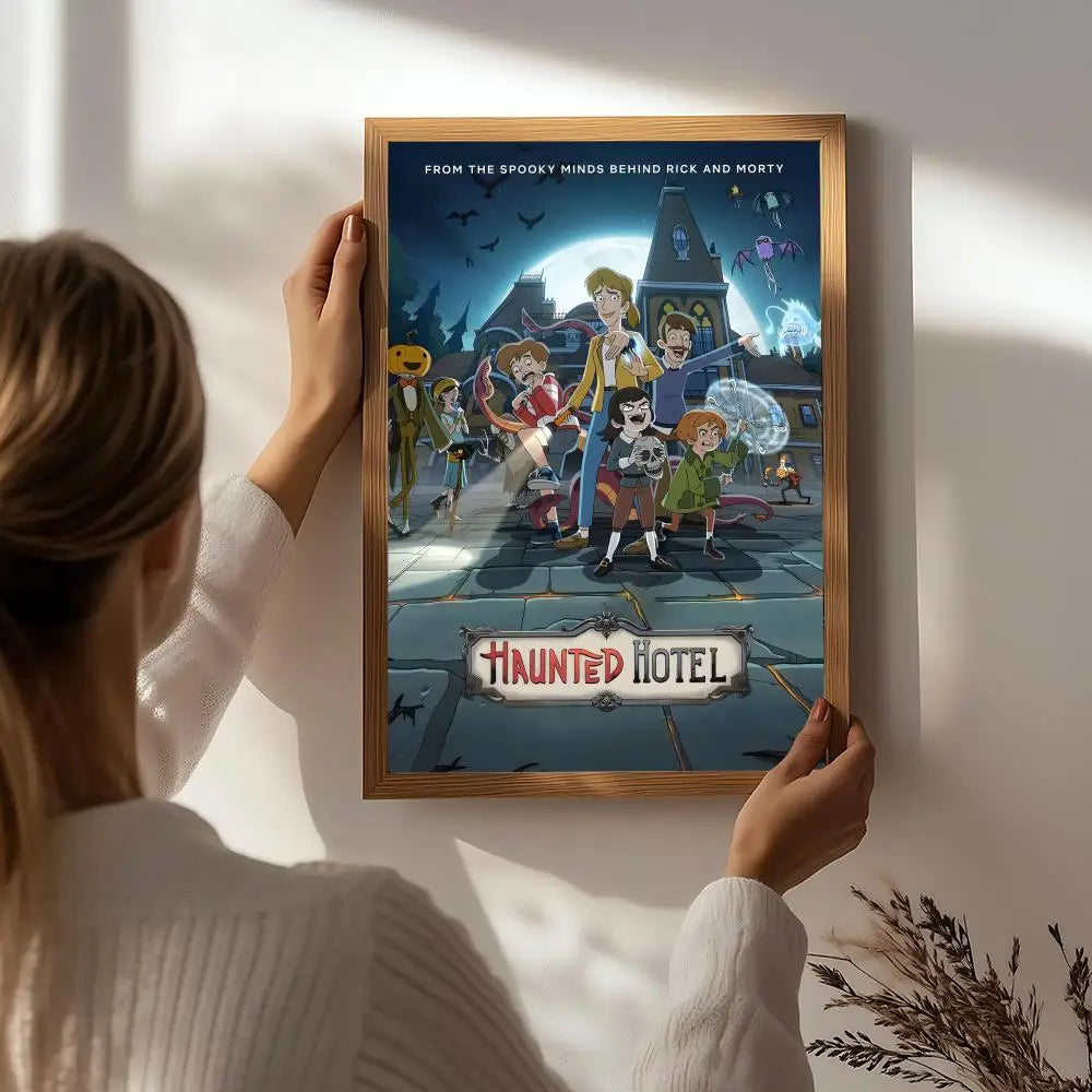 Haunted Hotel Game Poster – HD Waterproof Self-Adhesive Wall Art Wall Art Poster Peaceful Pleasures Health and Wellness White4 30X40cmNoframe