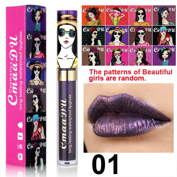 Cmaadu Metallic Shimmer Lip Gloss – Glitter & Long-Lasting Y2K
