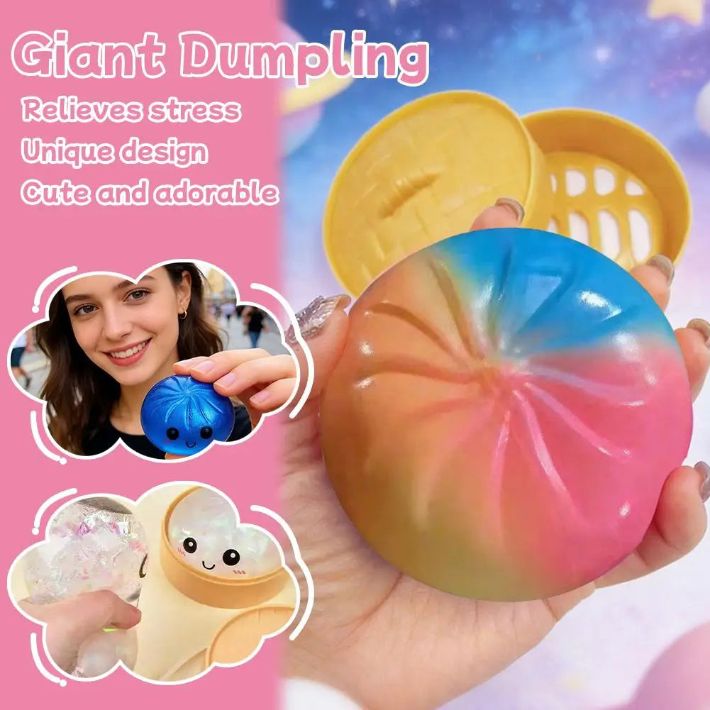 Colorful Crystal Buns Stress Relief Squeeze Toy Peaceful Pleasures Health and Wellness