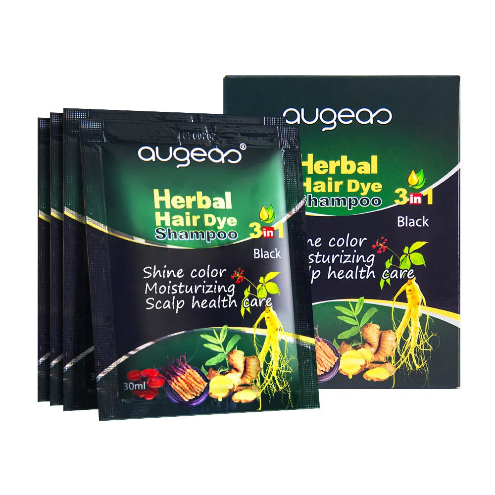 Hair Color Dye Shampoo | 6 Shades Plant Formula 500ml
