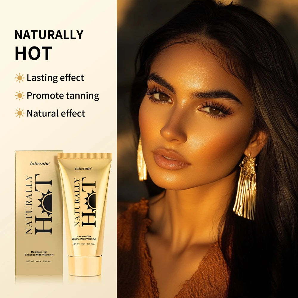 Hot Tanning Cream – Natural Bronzer, Long-Lasting Glow | 100ml
