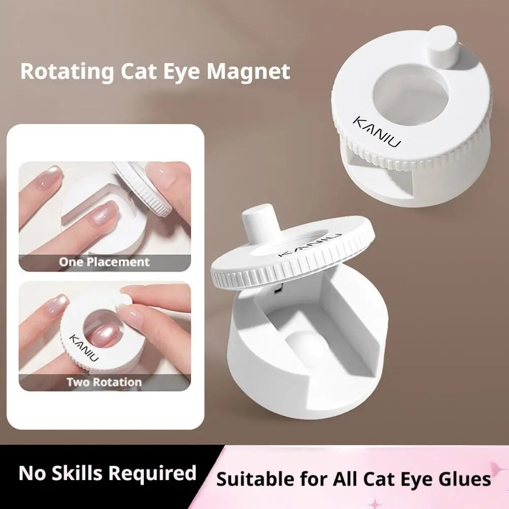 Disc Cat Eye Nail Magnet Tool – N40 360° Rotating Magnetic Spinner for Cat Eye Gel Polish, Nail Art Salon & DIY Peaceful Pleasures Health and Wellness