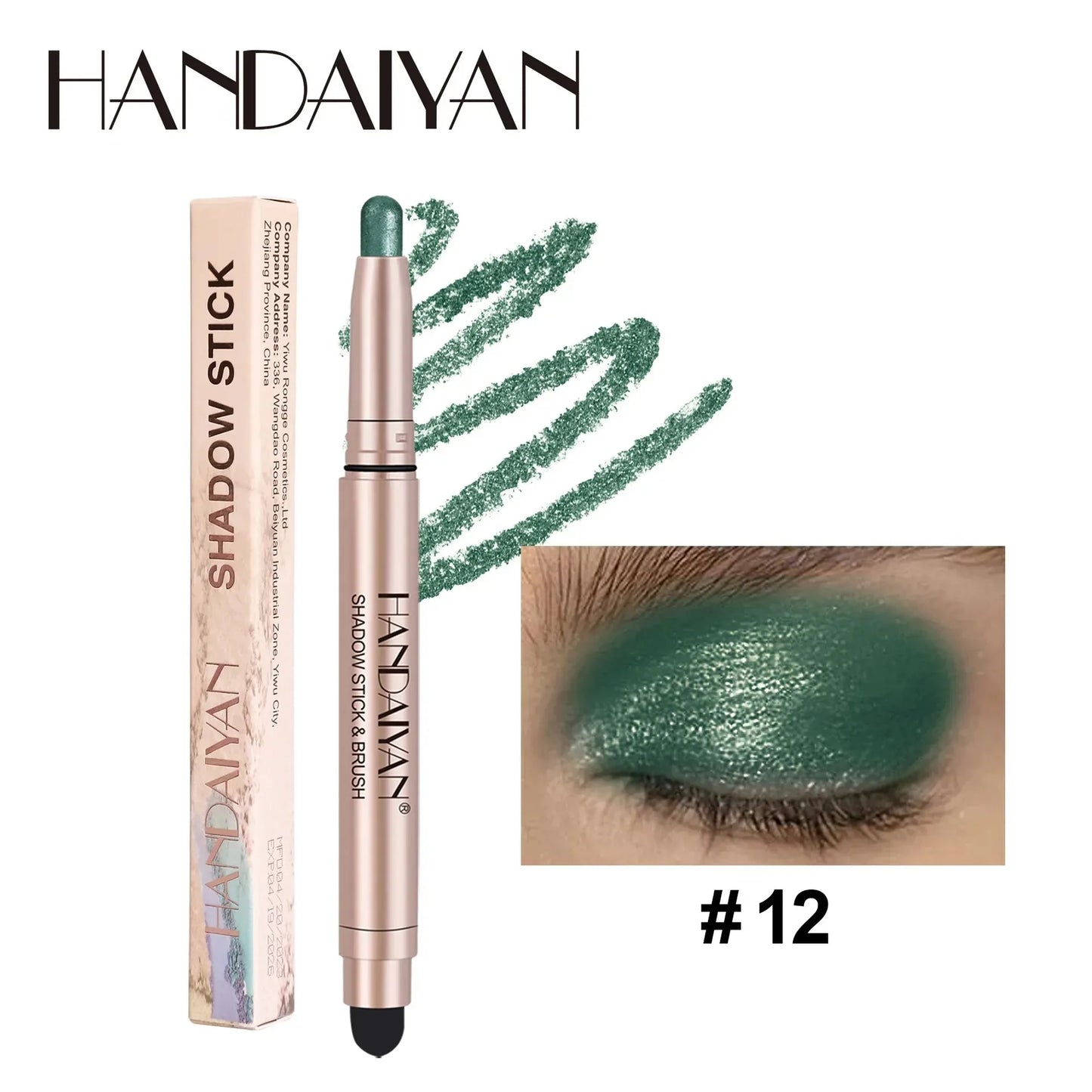 Waterproof Eyeshadow Pencil Stick | Matte Metallic Glitter