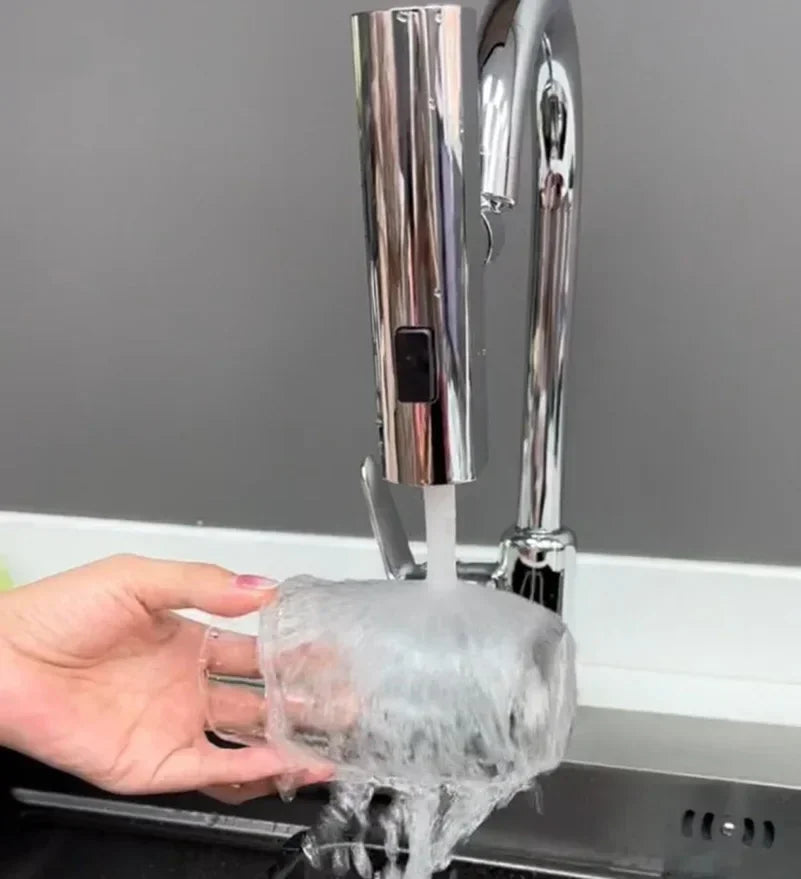 Kitchen Faucet Waterfall Sprayer Head Splash Proof Device Universal Rotation Aerator Booster Extension Faucet Universal Joint Peaceful Pleasures Health and Wellness