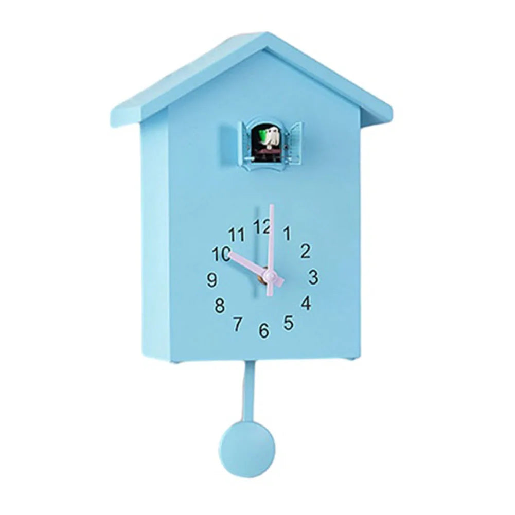 Cuckoo Clock Voices Call Bird House Wall Art Home Living Room Office