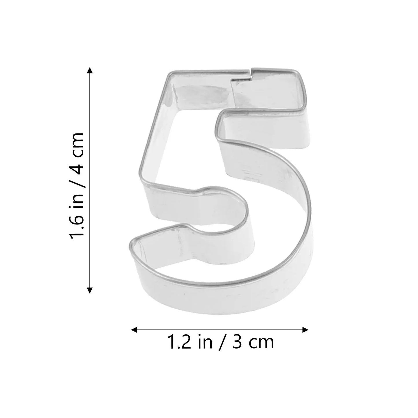 10Pcs Number Cookie Mold Stainless Steel Biscuit Cutter DIY Home Baking Accessories Reusable Festival Birthday Birthday Party Peaceful Pleasures Health and Wellness