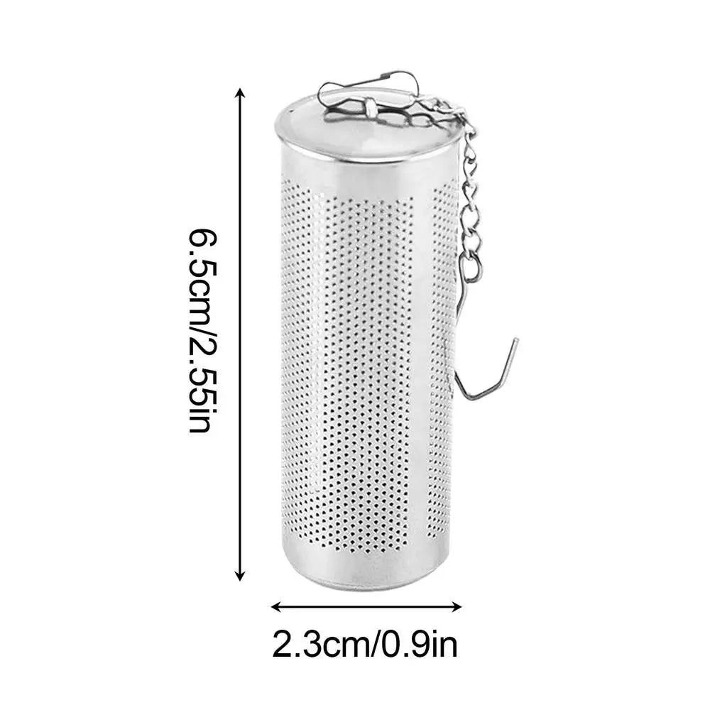 Stainless Steel Loose Leaf Tea Infuser & Strainer with Hook