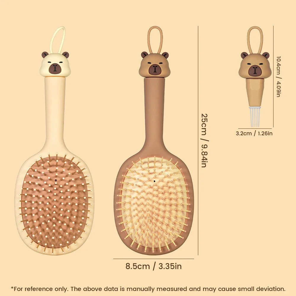 Capybara Air Cushion Hair Brush – Scalp Massage Comb