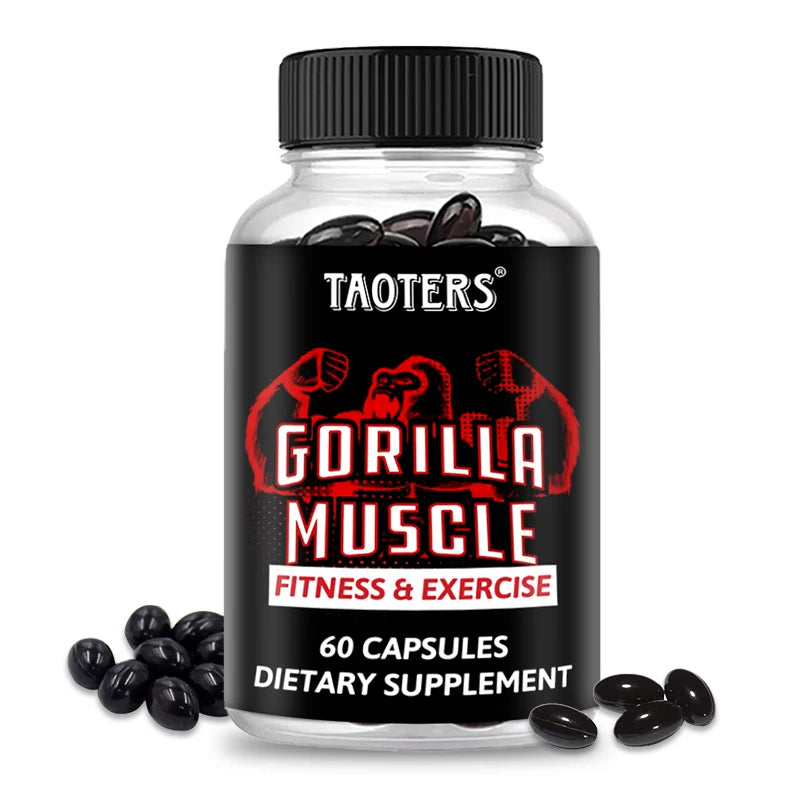 Gorilla Muscle Capsules | Horny Goat Weed, Ginseng & Maca