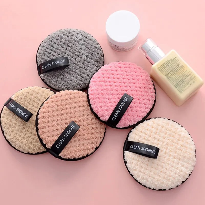 4PCS Makeup Remover Microfiber Cotton Pad Cosmetics Washable Makeup Towel Cleaning Sponge Skin Care Tool Makeup Remover and Faci Peaceful Pleasures Health and Wellness